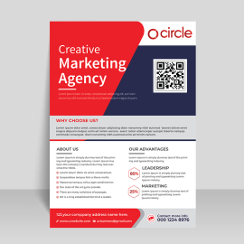 Business management multi purpose flyer design for vector