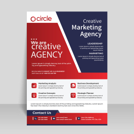 Multiuse flyer design vector brochure for free