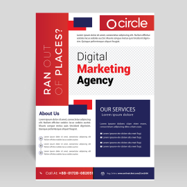 Abstract geometric flyer for free