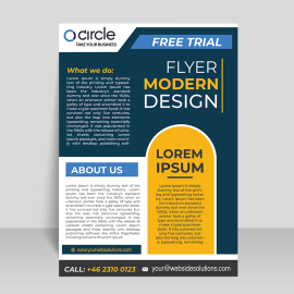 A4 flyer brochure flyer for vector