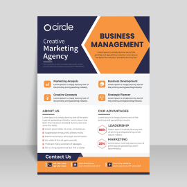 Multi purpose flyer design vector