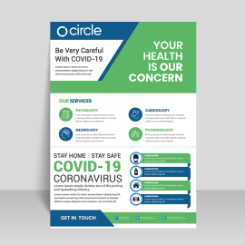 Green simple vector template