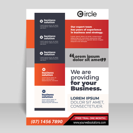 Colorful flyer ready to print