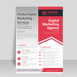 Clean and minimal flyer design