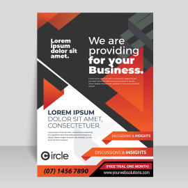 High end luxury flyer design template