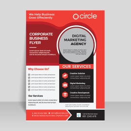 Digital marketing flyer brochure for free