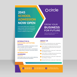 Clean and sophisticated business flyer template