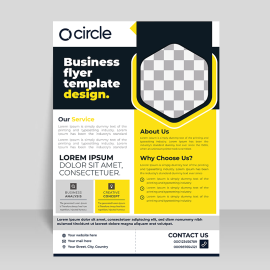 Free vector creative flyer or poster template