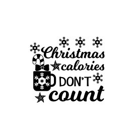 Christmas calories don't count t-shirt design