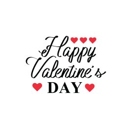 Happy Valentine's day lettering text design png design
