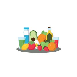 Heathy food vector
