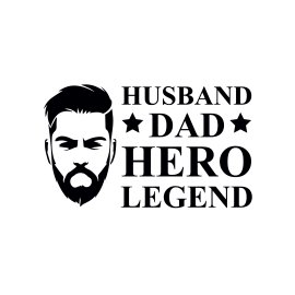Husband dad hero typography t-shirt design