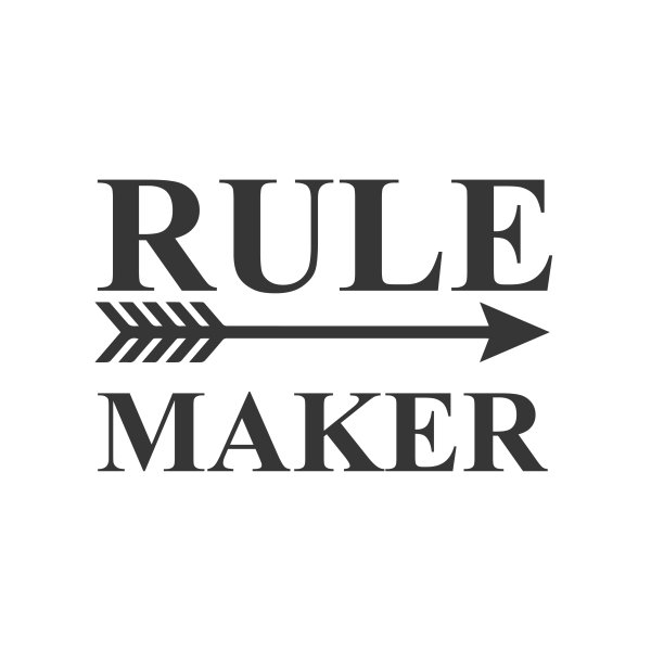Rule maker t-shirt design vector typography artwork - freepng
