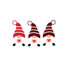 Valentine gnomes holding heart gnomes vector