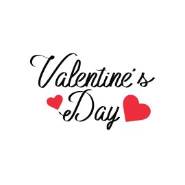 Valentine's day with red hearts quote abstract poster wall art