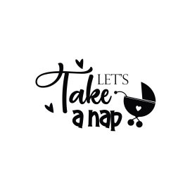 Vector premium let's take a nap typography
