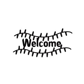 Welcome Christmas greetings postcard t-shirt design vector