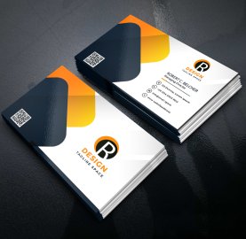 Vector White business card