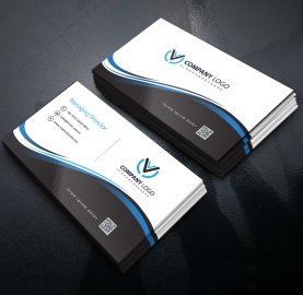 Free vector clean professional business card