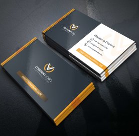 Luxury business card design vector