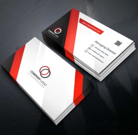Abstract simple business card design