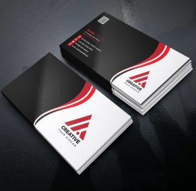 Abstract business card design template