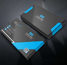 Free business card black template for free