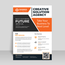 Modern flyer for business