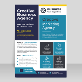 Blue corporate vector template