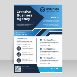 Business marketing vector template flyer brochure