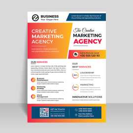 Business informational professional vector template