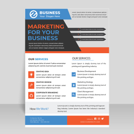 Promotional business flyer template