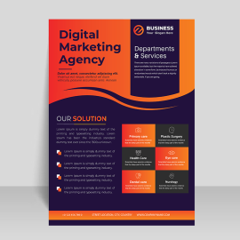 Black modern dark theme vector template design