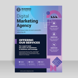 Abstract beautiful flyer template