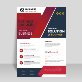 Free vector ready to print flyer template