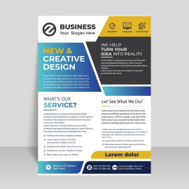 Vector business flyer leaflet