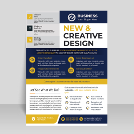 Business informational template flyer