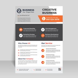Creative business template design vector