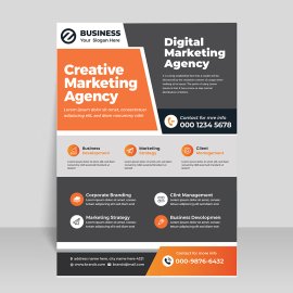 Free vector leaflet design