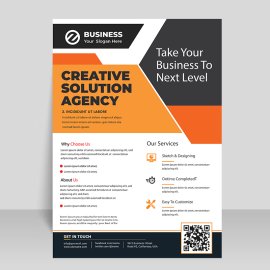 Professional vector flyer template