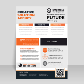 Clean minimalist vector design template