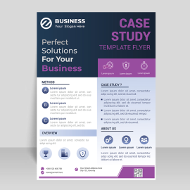 Professional theme vector flyer template