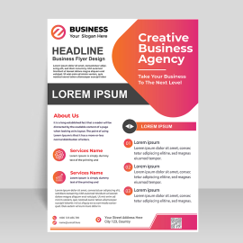 Pink abstract geometric vector template