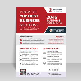 Maroon vector flyer vector template