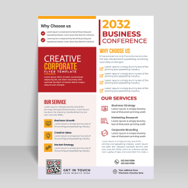 Modern informational vector template