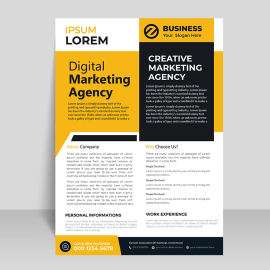 Business flyer template vector