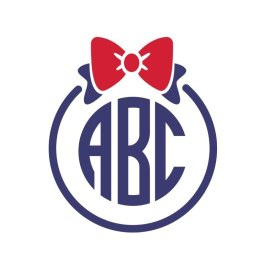 ABC initials free fourth july vector