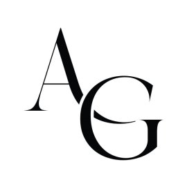 AG letter initial logo design vector template