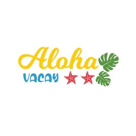 Aloha summer vacation colorful artwork poster