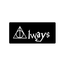 Always typography with sign of deathly hallows vector